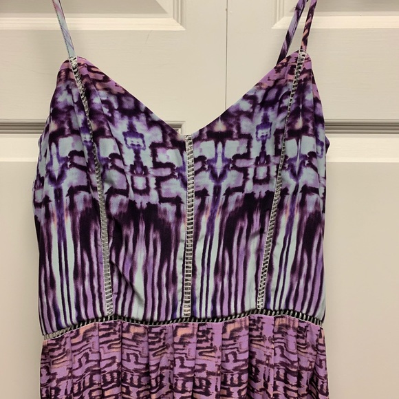 Parker purple/pink adjustable strap gown dress